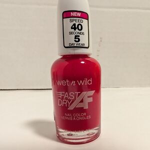 wet n wild Red Nail Polish - Glossy Bottle